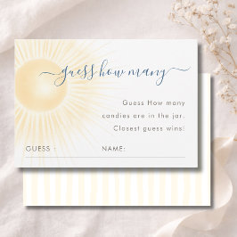 Moderne Sonnenschein-Duschrate-mal-wie-viele-Spiel Dankeskarte