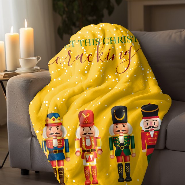 Moderne, sonnige, einzigartige Nutcracker Gelbe We Sherpadecke (Von Creator hochgeladen)