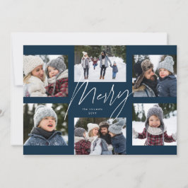 Moderne Sophie-Flotte 6 Foto Weihnachtscollage Feiertagskarte