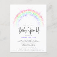 Moderne Sparkling Rainbow Baby Sprinkle Baby Showe
