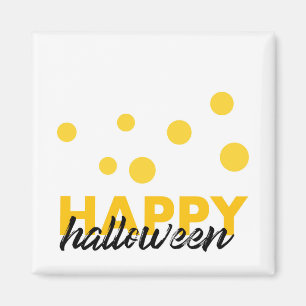 Moderne, spielerische Gestaltung von Happy Hallowe Magnet