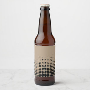 Moderne, spielerische, urbane geometrische Kreisst Bierflaschenetikett