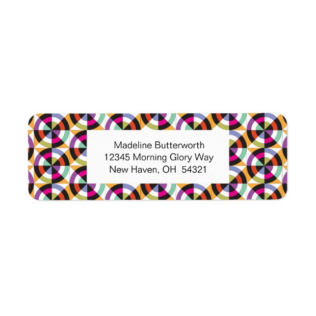 Moderne Spinnkreise Quilmuster (Vorne)