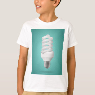 Moderne Spiral-Kompaktleuchtstofflampe T-Shirt