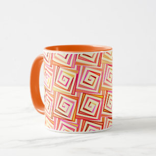 Moderne Spiralen aus dem Mittelalter - cremefarben Tasse