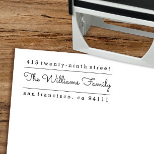 Moderne Split Address Self-Inking Rücksendeadress Permastempel