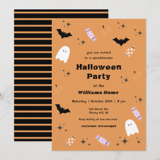Moderne Spooktacular Halloween-Party Einladung
