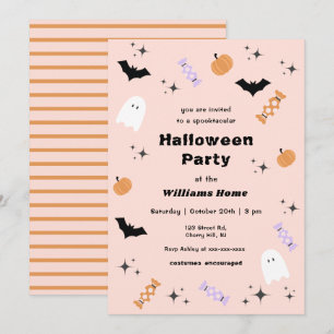 Moderne Spooktacular Halloween-Party Einladung