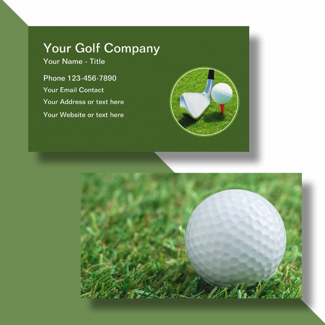 Moderne Sport Golf Thema Business Cards Visitenkarte (Von Creator hochgeladen)