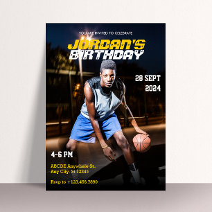 Moderne Sportaktivitäten Geburtstagszeitschrift Fo Einladung