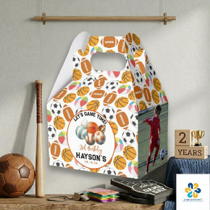 Moderne Sportkinder zum 2. Geburtstag Geschenkschachtel