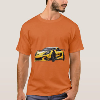 Moderne Sportwagen-Illustration T-Shirt