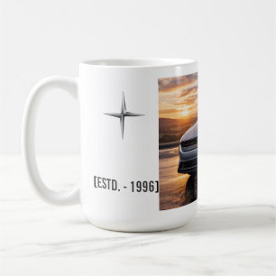 Moderne Sportwagen Sonnenuntergangs-Fahrt Klassisc Kaffeetasse