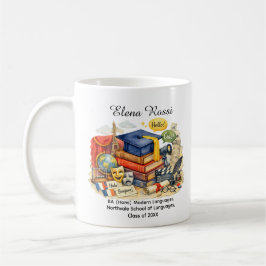 🎓Moderne Sprachen ABS Eigener Name & Titel Kaffeetasse