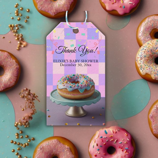 Moderne Sprinklen aus Donut Scheckkartoffeln Babyd Geschenkanhänger (Von Creator hochgeladen)