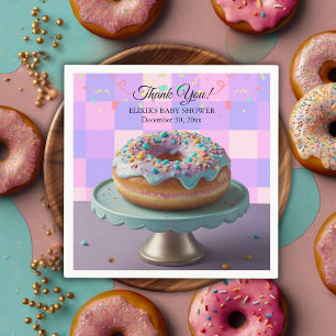 Moderne Sprinklen aus Donut Scheckkartoffeln Babyd Serviette