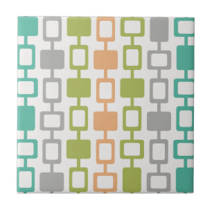 Moderne Square Columns Mitte des Jahrhunderts Fliese