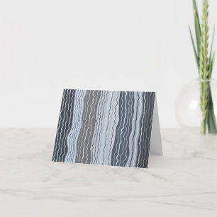 Moderne Squiggles 5 Blank Note Card Karte