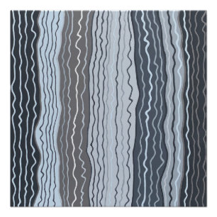 Moderne Squiggles 5 Perfect Poster