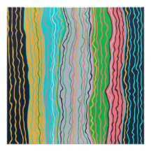 Moderne Squiggles Perfect Poster