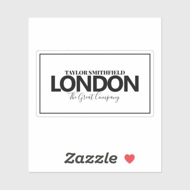 Moderne Stadt Aufkleber (Blatt)