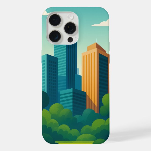 Moderne Stadtführung iPhone Hülle (Rückseite)