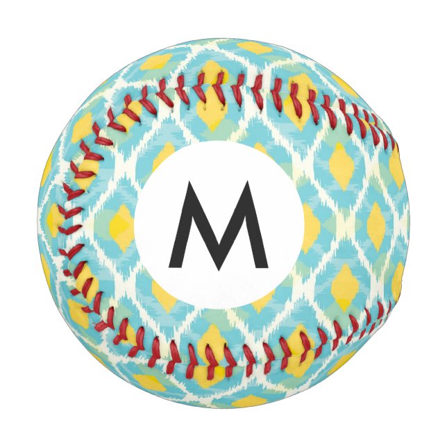 Moderne Stammekat-blaugelbe Mode Baseball (Vorderseite Links)