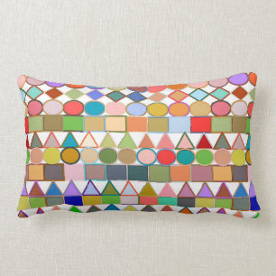Moderne Stammes- geometrische, multi Pastelle auf Lendenkissen