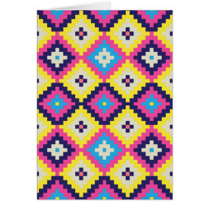 Moderne Stammes- Pixellated Diamanten