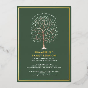 Moderne Stammkunde Jährliche Wiedersehen Gold Folieneinladung