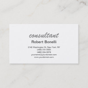 Moderne Standard Consultant Business Card Visitenkarte