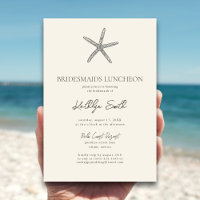 Moderne Starfish Beach Ocean Bridesmais Luncheon