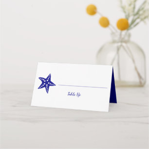 Moderne Starfish Hochzeit-Tischnummer-Platzkarte Platzkarte
