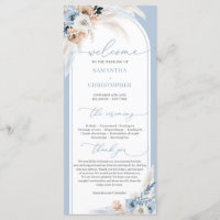 Moderne staubblaue Blume tropischen Bogen