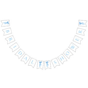 Moderne staubblaue Bogen-Hochzeitsdusche-Girlande- Wimpelkette