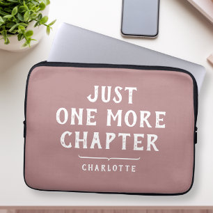 Moderne Staubige Rosa Lustige Buchliebhaber Sprüch Laptopschutzhülle
