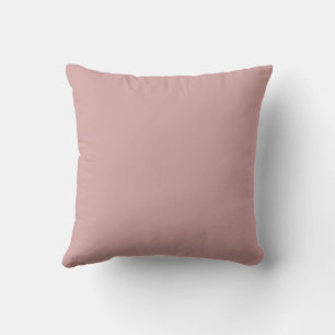 Moderne staubige Rose rosa Schlicht Solid Color Kissen