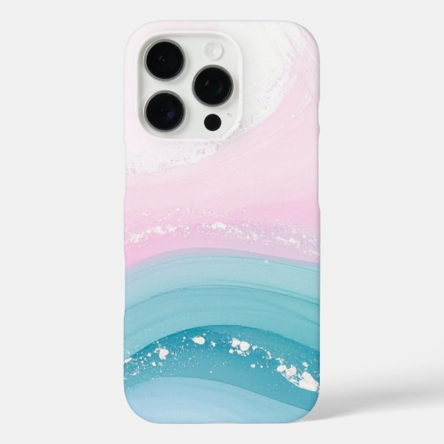 Moderne Stein Staubblau Marmor Case-Mate iPhone Hülle (Rückseite)