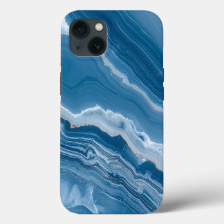 Moderne Stein Staubblau Marmor Case-Mate iPhone Hülle