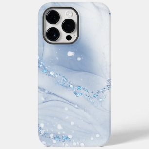 Moderne Stein Staubblau Marmor Case-Mate iPhone 14 Pro Max Hülle