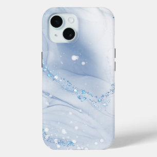 Moderne Stein Staubblau Marmor Case-Mate iPhone Hülle