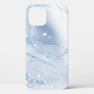 Moderne Stein Staubblau Marmor Case-Mate iPhone Hülle