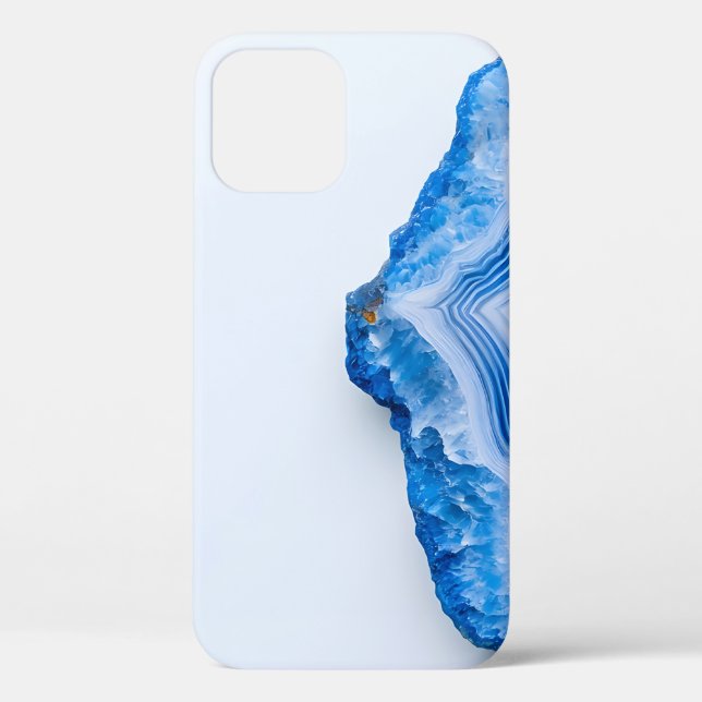 Moderne Stein Staubblau Marmor Case-Mate iPhone Hülle (Rückseite)