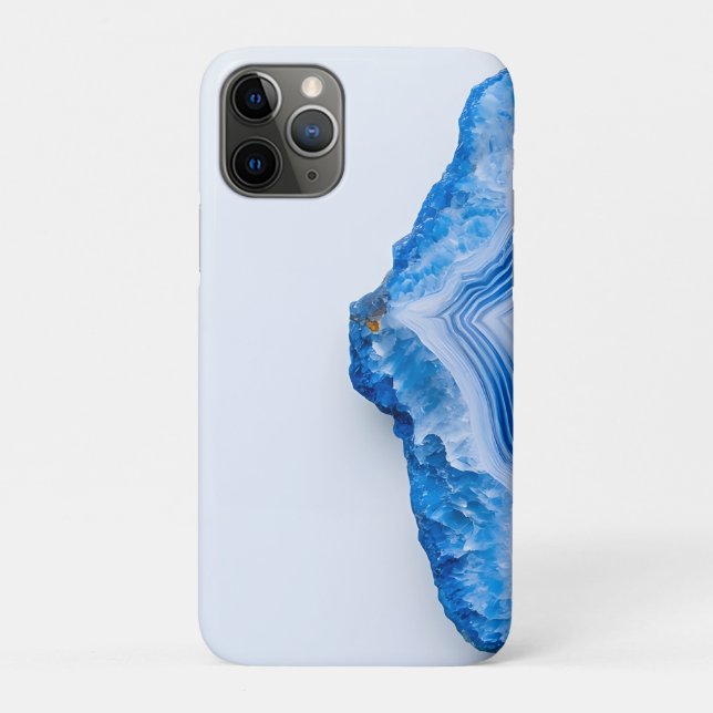 Moderne Stein Staubblau Marmor Case-Mate iPhone Hülle (Rückseite)