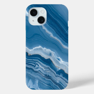 Moderne Stein Staubblau Marmor Case-Mate iPhone Hülle