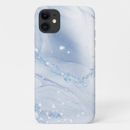 Moderne Stein Staubblau Marmor Case-Mate iPhone Hülle