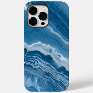 Moderne Stein Staubblau Marmor Case-Mate iPhone 14 Pro Max Hülle