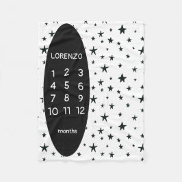 Moderne Sterne Baby Milestone Schuppen Fleecedecke