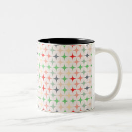 Moderne Sterne Mitte des Jahrhunderts Zweifarbige Tasse