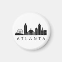 Moderne stilisierte Skyline von Atlanta Georgia